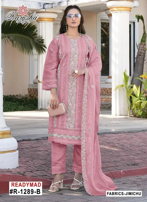 R 1289 Nx By Ramsha Jimmy Choo Pakistani Readymade Suits Wholesalers In Delhi